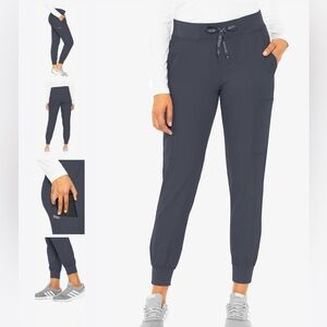 Med Couture Insight Jogger Scrub Pants, Charcoal/Gray, Size XS